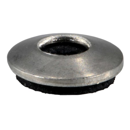 Midwest Fastener Sealing Washer, Fits Bolt Size #6 18-8 Stainless Steel, Plain Finish, 100 PK 53788